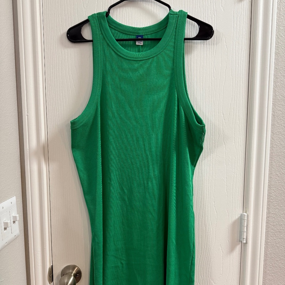 Old Navy Fitted Sleeveless Rib-Knit Midi Dress BodLove Collection - XXL 💚